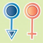 Male Female Icon  Design Stock Photo