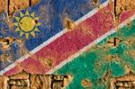 Grunge Flag Of Namibia Stock Photo