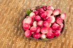 The Bengal-currants In Coconut Shell Stock Photo