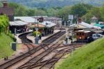 View Into Horsted Keynes Railway Station Stock Photo