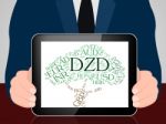 Dzd Currency Means Foreign Exchange And Algerian Stock Photo