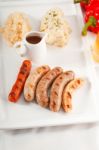 Selection Of All Main Type Of German Wurstel Saussages Stock Photo