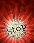 Stop Worrying Shows Ill At Ease And Fretful Stock Photo