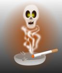 Cigarette And The Death Stock Photo
