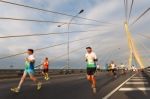 Bangkok, Thailand - November 18: Unidentified Runner At Standard Stock Photo