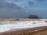 Brighton, Sussex/uk - February 15 : Brighton After The Storm In Stock Photo