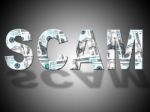 Scam Dollars Shows United States And American Stock Photo