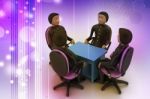3d People In Business Meeting Stock Photo