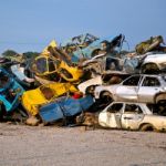 Old Junk Cars Stock Photo