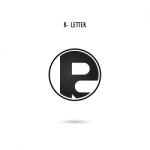 Creative R-letter Icon Abstract Logo Design.r-alphabet Symbol Stock Photo