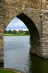 View Through An Arch At Leeds Castle Near Maidstone Kent Stock Photo