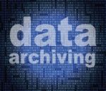 Data Archiving Means Catalog Catalogue And Bytes Stock Photo