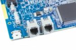 Electronics Printed Circuit Board Stock Photo