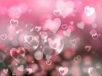 Glow Background Indicates Valentines Day And Affection Stock Photo