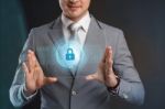 Cyber Security Data Protection Business Technology Privacy Conce Stock Photo