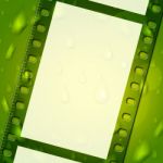 Copyspace Green Indicates Negative Film And Backdrop Stock Photo