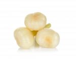 Pickled Onions Isolated On The White Stock Photo