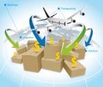 Global Logistics Business Stock Photo