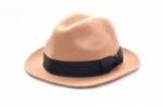 A Hat Isolate On White Background Stock Photo