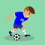 Illustration Soccer Player Stock Photo