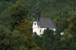 Church On A Hillside Near Mondsee Stock Photo
