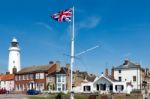 Southwold, Suffolk/uk - June 2 : Union Jack Flag Flying Near The Stock Photo