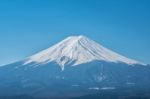 Mt. Fuji In Autumn At Kawaguchiko Lake Snow Landscape,mt. Fuji Is Famous Japan Mountain,tourist People Call Mt. Fuji As Fuji, Fujisan, Fujiyama, Fuji-san,japan Stock Photo