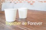 Together Forever Quote Design Poster Stock Photo