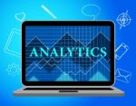 Analytics Online Shows Web Site And Computer Stock Photo