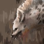 Illustration Digital Painting Animal Hyena Stock Photo