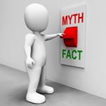 Fact Myth Switch Shows Facts Or Mythology Stock Photo