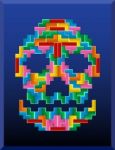 Tetris Skull Stock Photo