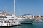 View Of The Harbour At Porto Banus Stock Photo