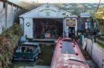 Boat Yard At Ely Stock Photo