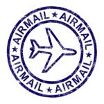 Airmail Stamp Stock Photo