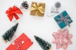 Christmas Gift Boxes Stock Photo
