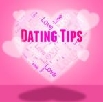 Dating Tips Represents Dates Network And Hearts Stock Photo