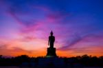 Buddha At Sunset Stock Photo