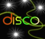 Groovy Disco Means Dancing Partying And Music Stock Photo