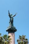 La Victoria Or Victory Statue In Puerto Banus Stock Photo