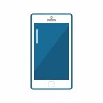 Smartphone Mobile Technology Flat Design Icon  Illustratio Stock Photo