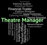 Theatre Manager Meaning Proprietor Text And Occupations Stock Photo