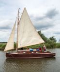 Sailing On Hickling Broad Stock Photo