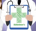 Alzheimer's Disease Shows Mental Deterioration And Affliction Stock Photo