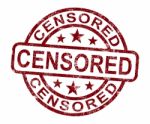 Censored Stamp Stock Photo