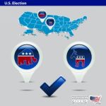 US Presidential 2012 Election Stock Photo
