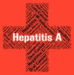 Hepatitis A Indicates Ill Health And Affliction Stock Photo