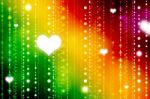 Colorful Valentines Day Background Stock Photo
