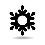 Snowflake Icon  Illustration Eps10 On White Background Stock Photo