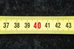 Centimeters Near A Tape Measure On The Number Fourty Stock Photo
